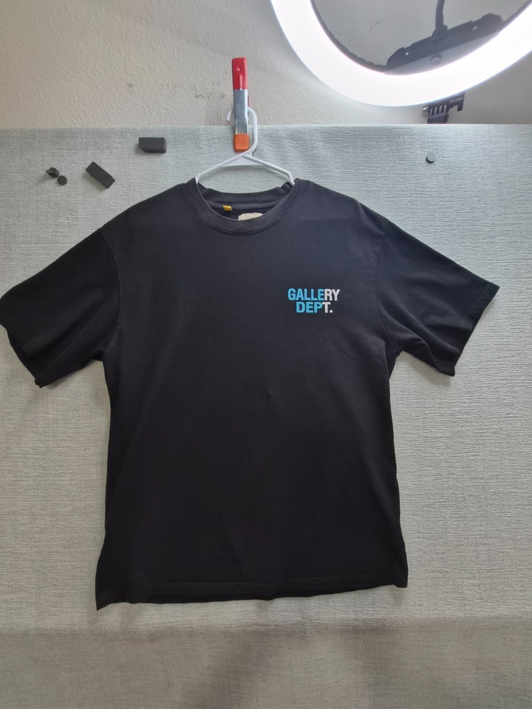 Gallery Dept Souvenir T Shirt Mens Large Black Cotton Logo Printed Relaxed Fit