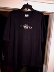 Vintage 1998 Creed Band Emblem Rock Music Shirt 🎸 My Own Prison Torn One RARE