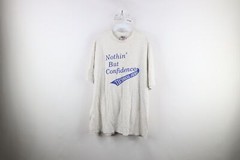 Vintage 90s Mens 2XL Spell Out Technical Aero Airplane Short Sleeve T-Shirt USA