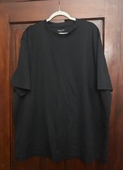 Men’s Claiborne Black Texture Stripe Crewneck Short Sleeve Casual Tee Size 2XLT