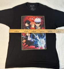 Jujutsu Kaisen Mens TShirt Size XL Crunchyroll Graphic Design Black 100% Cotton