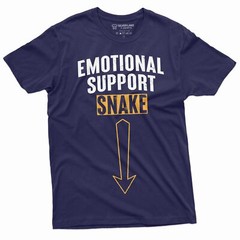 Funny Humorous T-Shirt Emotional Support Snake Tee Funny Adult Joke T-Shirt