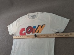 Coin T Shirt Adult Small White Pop Rock Band Music Rainbow Dreamland Tour Tee