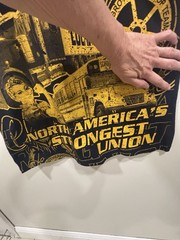Vintage Unionmade Teamsters 90s Local 407 Cleveland All Over Graphic Tee Size XL