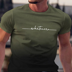 Men’s T-Shirt Stylish Vibrant Sports Top Quick-Drying Breathable Regular Size UK