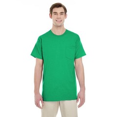 Gildan Heavy Cotton Pocket T-Shirt for Men, Classic Fit Mix Color, 9-Pack S-3XL