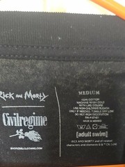 Civil Regime x Rick and Morty Lightning Graphic Tee