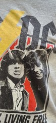 AC/DC “Living Easy, Living Free” Graphic Band T-Shirt – Size Small