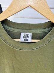 Men’s Stacy Adams Green Shiny T Shirt Smart Casual M New without tags