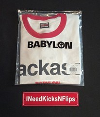 Babylon x Jackass Knoxville Ringer Tee | Size LARGE | 25th Anniversary T-shirt