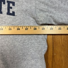 Vintage 90s Yikes Graphic T Mens M Gray Penn State University Cotton Blend