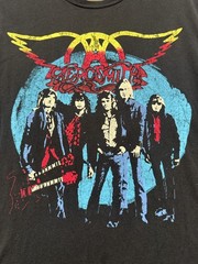 Aerosmith T Shirt Mens Large Black Cut Off Sleeve American Rock Tour Band Music