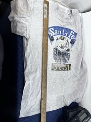 Vintage 90s Santa Fe 3751 Steam Locomotive T-Shirt XL Murina Train Single Stch