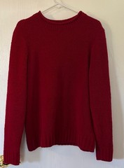 Great NW clothing CO. red sweater. SIZE L- super soft. NO FLAWS detected