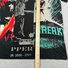 AC/DC Shirt Adult Large Black PPER UR 2000 Tour Rock Band Music Tour Mens Faded