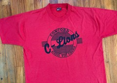 Vintage 90s Single Stitch Concord University Mountain Lions T-Shirt Men’s XL