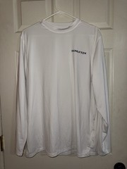 Men’s HANG TEN Sun T Shirt Size M White Stretch Long Sleeve Surf Beach Swim