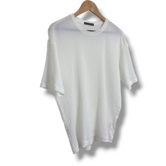 ISSEY MIYAKE Pleated Short Sleeve T-Shirt White Poly Cotton L Japan F/S