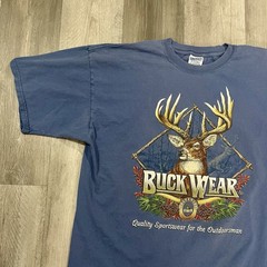 VTG 1997 Buck Wear Sportswear Size 2XL Animal Deer Hunting Nature Country Tshirt