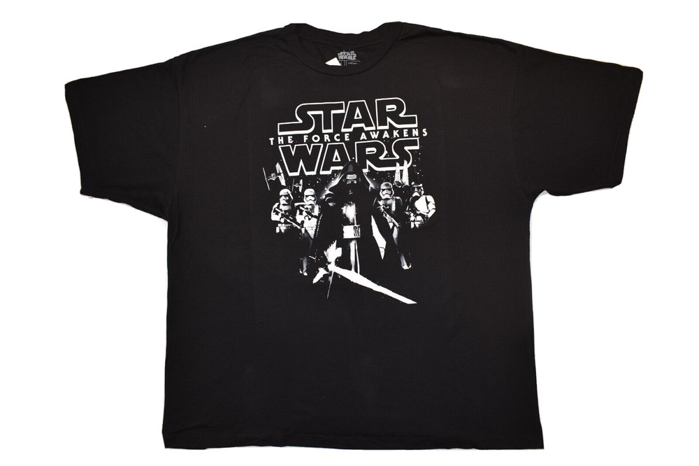 Star Wars Mens The Force Awakens Kylo Ren Black Shirt New 2XL, 4XL, 5XL