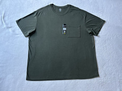 Athletic Works Mens Smoky Olive Driworks Tri-Blend Pocket T-Shirt 3XL (54-56)NEW