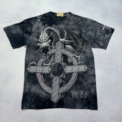 Vintage The Mountain Dragon Graphic T-Shirt Men’s Medium Fantasy Medieval Y2K
