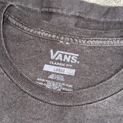 Vans Off The Wall Good Vibes In Tough Times T-Shirt Mens Large Black Graphic