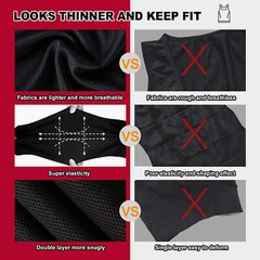 Men Compression Shirt Shapewear Slimming Body Shaper Vest Undershirt Tank Top US