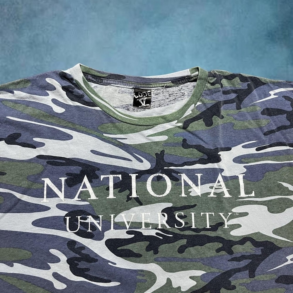 Camo national university t-shirt