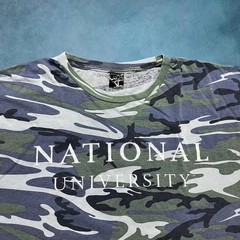 Camo national university t-shirt