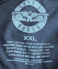 Guns N’ Roses Was Here North America 2023 Rock Band Black T Shirt XXL