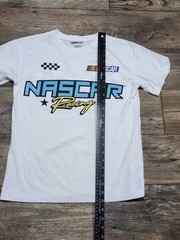 Nascar Racing Daytona 500 Checker Flag Finish Line Mens T Shirt Tee Small White