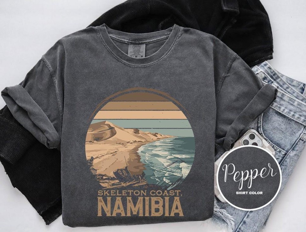 Vintage Skeleton Coast Shirt Travel Gift Namibia Trip Lover Tee
