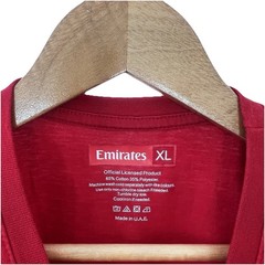 Fly Emirates Shirt Mens XL Made In UAE T-Shirt Red Soccer Football