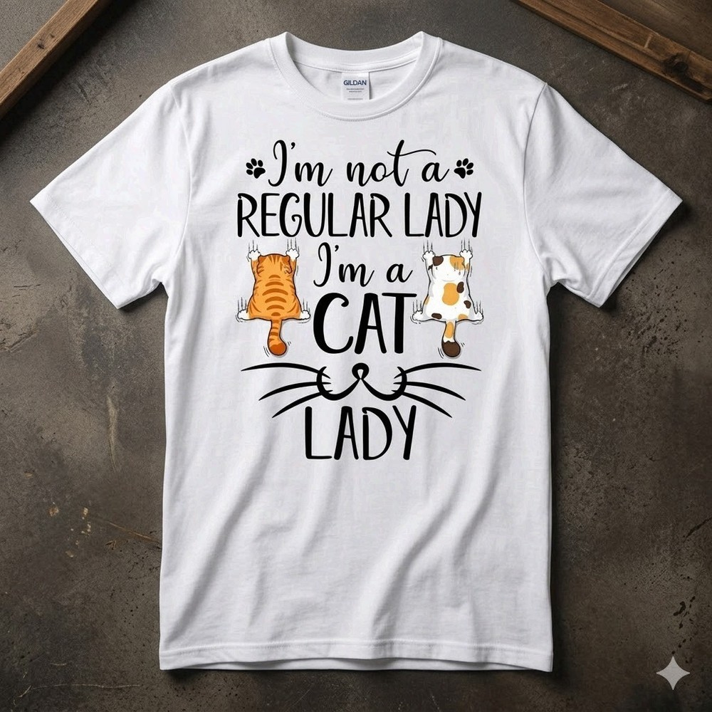 Funny Crazy Cat Lady Cute Pet Lover Gift Tee Graphic Unisex T-shirt