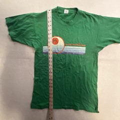 ARTEX Summertime Graphic T-shirt Adult Size Medium Green Surf Beach Vintage 70s