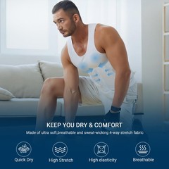 Men’s Gynecomastia Compression Shirt – Slimming Tummy Control Shapewear Vest