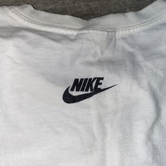 VTG Nike Shirt Mens Large White Red Essential Center Swoosh Check 90s Y2K-Flaw