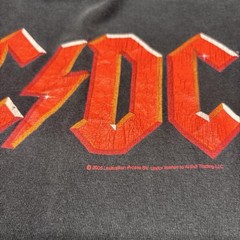 Vintage AC/DC Band T-shirt Black Mens XL
