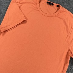 Vince Shirt Mens XL Orange Cotton Crewneck Basic Tee Made In USA Soft Jersey