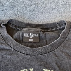 Rebel Eight Fate Waits For None Short Sleeve Black Logo T-Shirt Large
