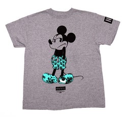 Mickey Mouse New Adult T-Shirt -Shrugging Neff Turquoise Outfit
