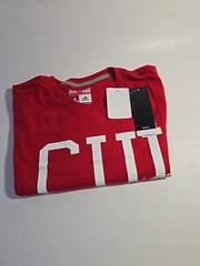 🚨 Adidas Originals Chicago Men’s Training T-Shirt Scarlet-White BQ1716 SZ XL