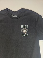 Bowery Supply Co. T-Shirt Mens Medium Black Skeleton Cowboy Rodeo Graphic Tee