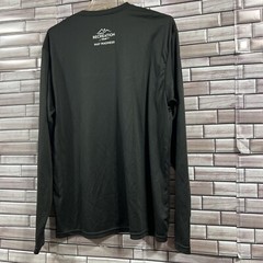 mens L tee shirt A4.com basketball logo black cool performance crew long sleeve