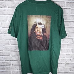 Bob Marley Shirt Mens Large L Green Shoe Palace Embroidered New With Tags