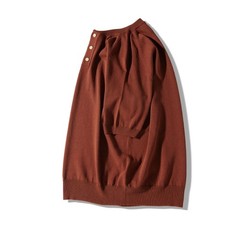 Knitted Henry Collar T-Shirt Men Summer Fashionable Short-Sleeved Top