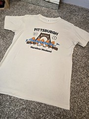 Tultex Cream Pittsburgh Marathon Weekend Graphic Tee Size Medium