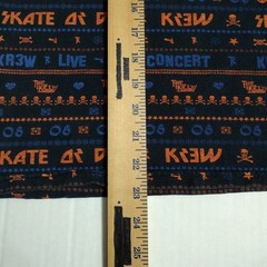 KREW T-Shirt Shirt S Small Skate Or Die Concert TK 08 Black Orange Blue KR3W Tee