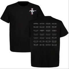 Ford Mustang All Years Evolution T-Shirt, Classic Muscle Car Tee, Great for Car